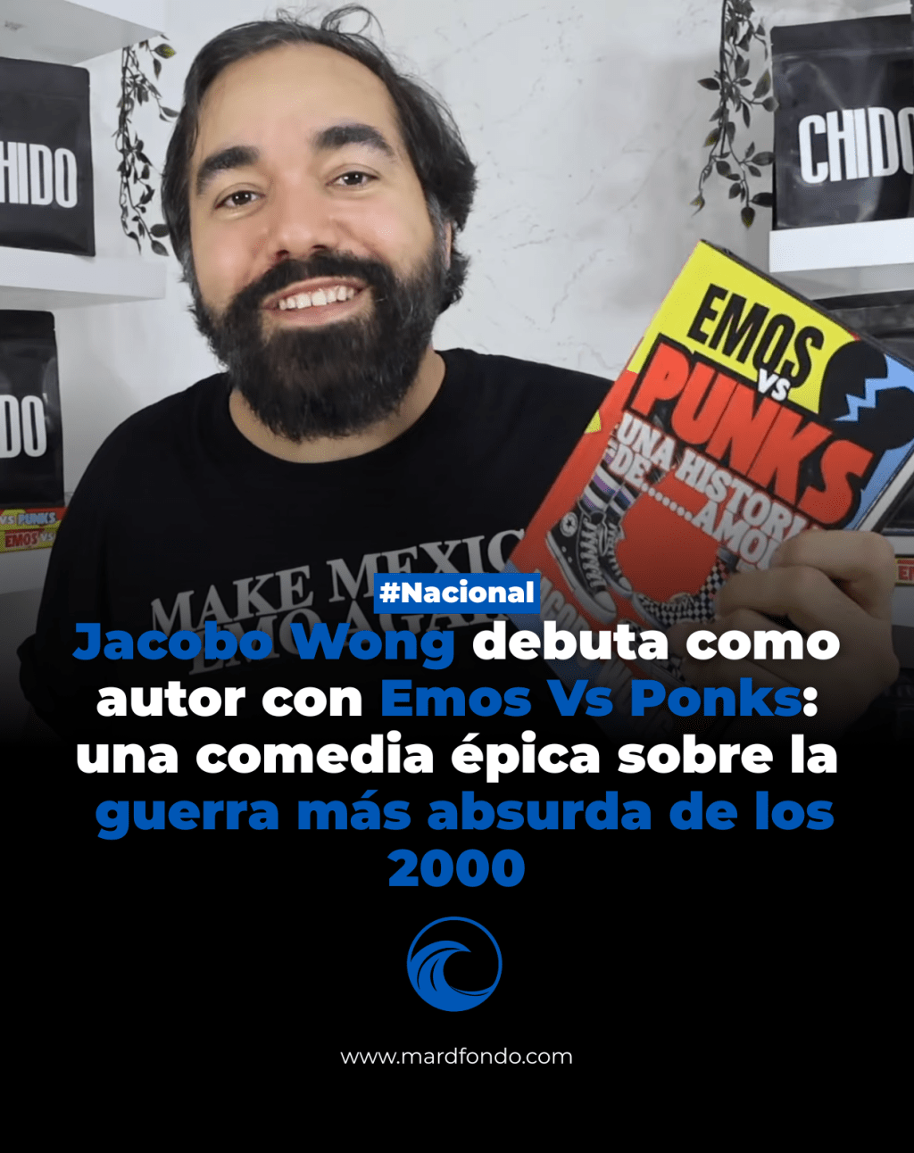 Jacobo Wong debuta como autor con Emos Vs Ponks: una comedia épica sobre la guerra más absurda de los&nbsp;2000